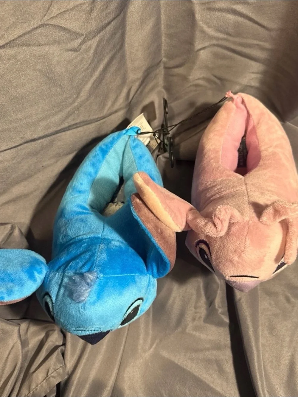 Disney Stitch and Angel Plush Character Slippers
